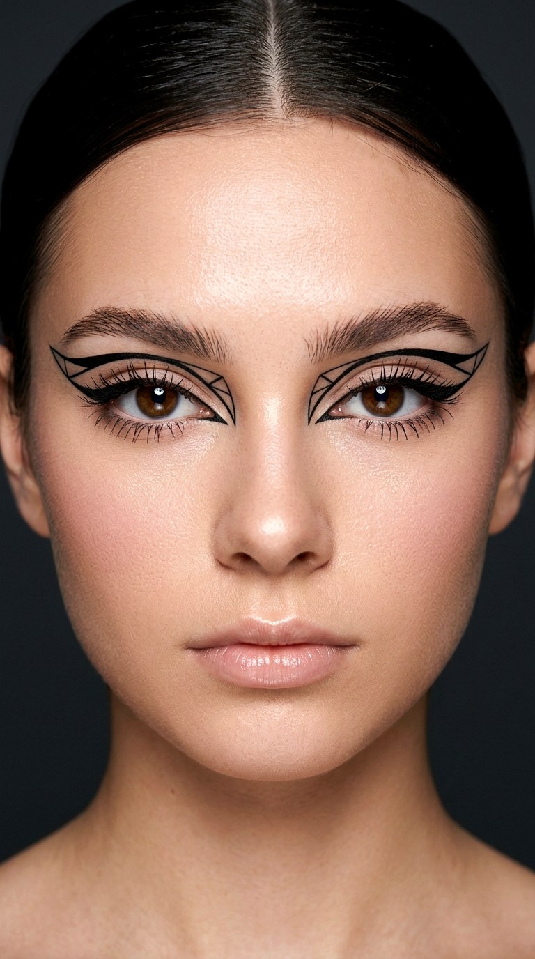 Graphic Floating Eyeliner - 22 Trending eyeliner styles 2026
