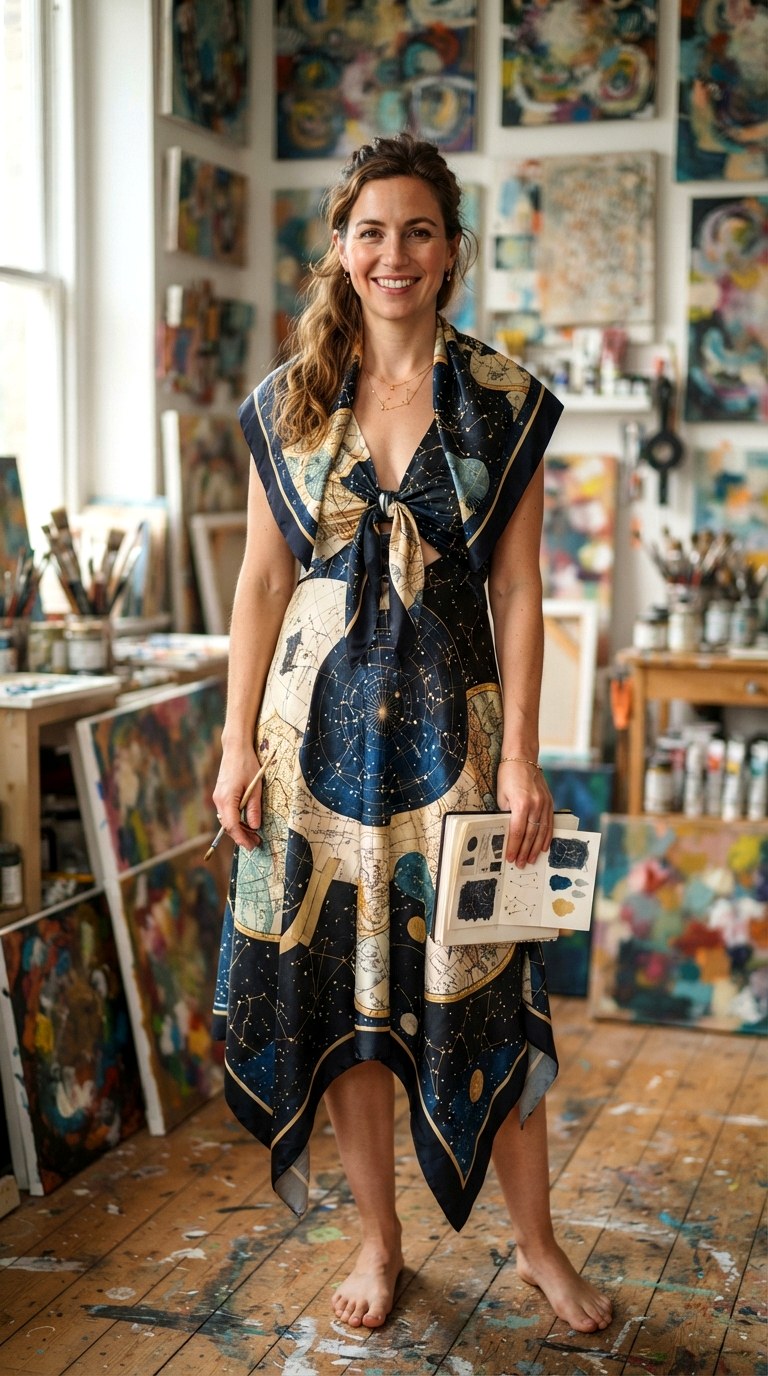 Handkerchief Tie Front Dress - 29 summer dresses