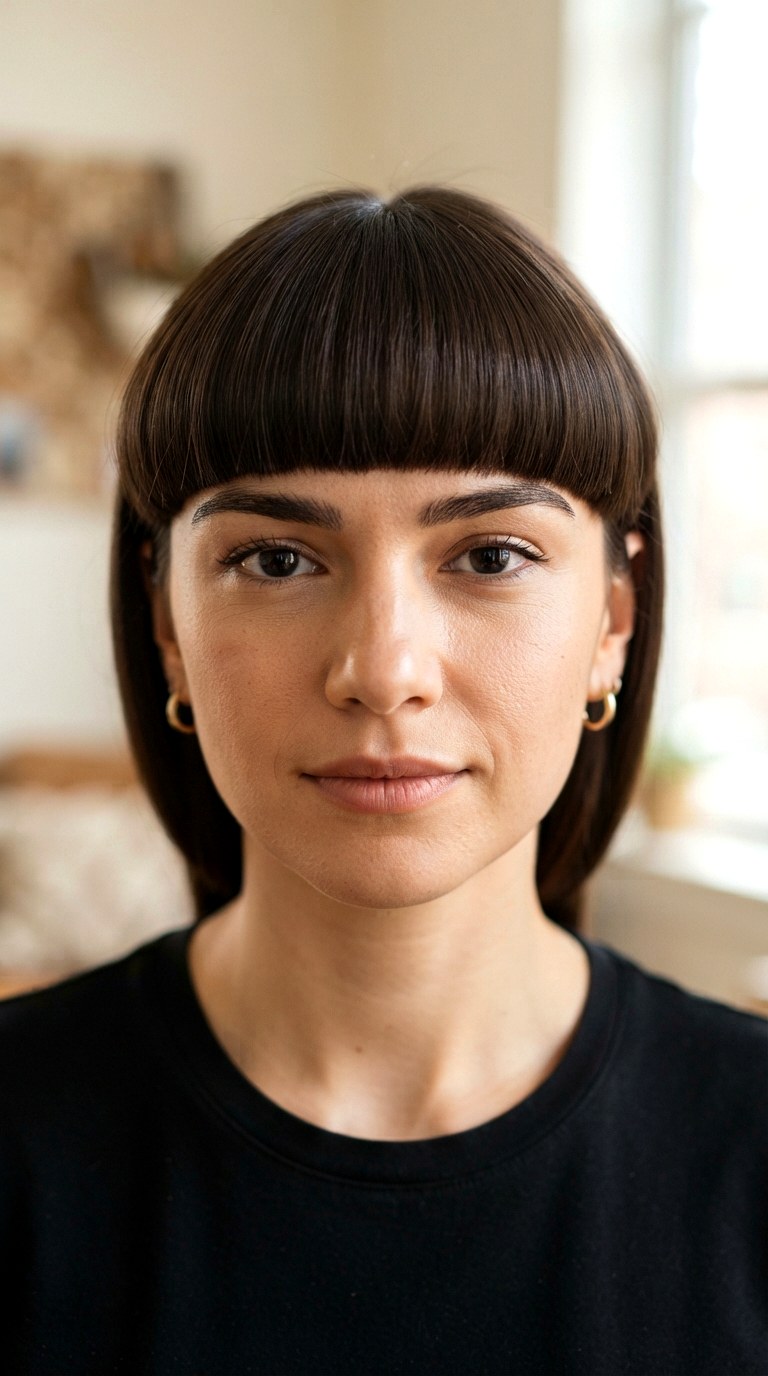 Heavy Rounded Bangs - 30 bangs hairstyles