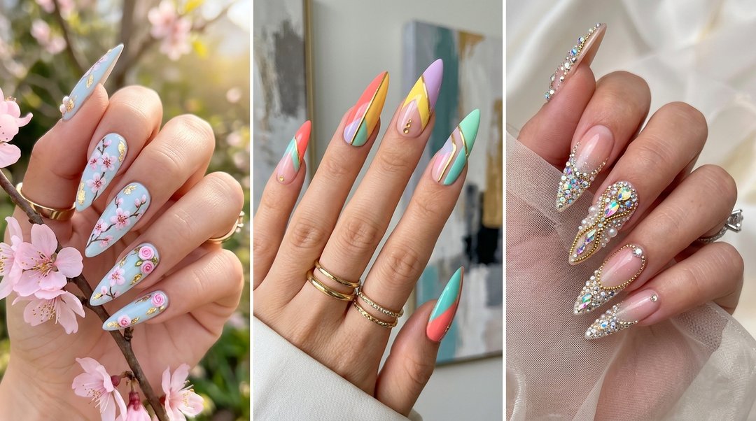 High-Fashion Spring Stiletto Nails
