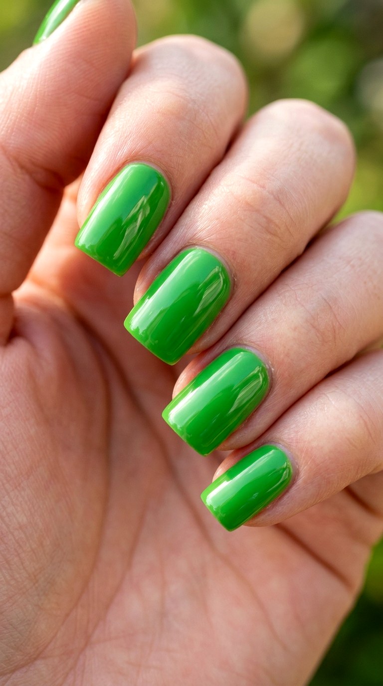 High Gloss Fresh Grass Green - 23 Trendy Spring Color Street Nails