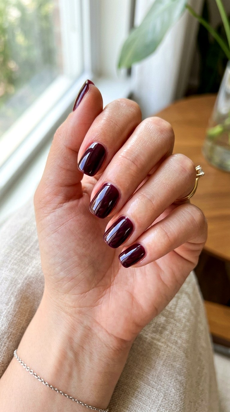 High Shine Black Cherry - 21 Long-Lasting Spring Color Street Nails