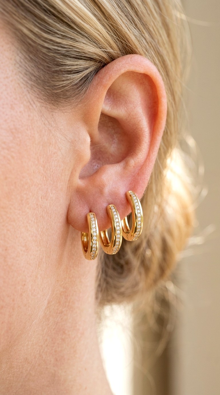 High Shine Classic Huggies - 20 trending earrings