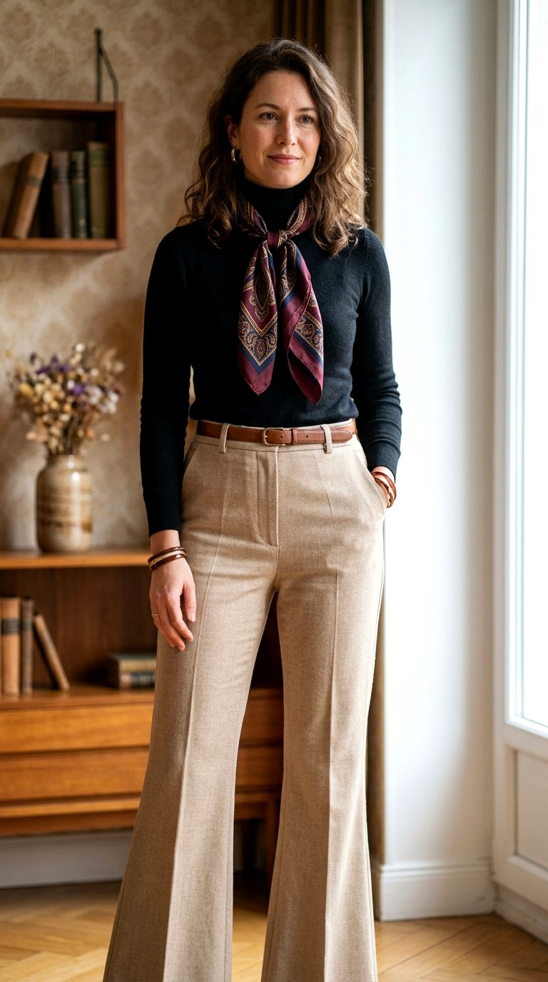 High Waist Flared Suiting - 23 corporate outfits