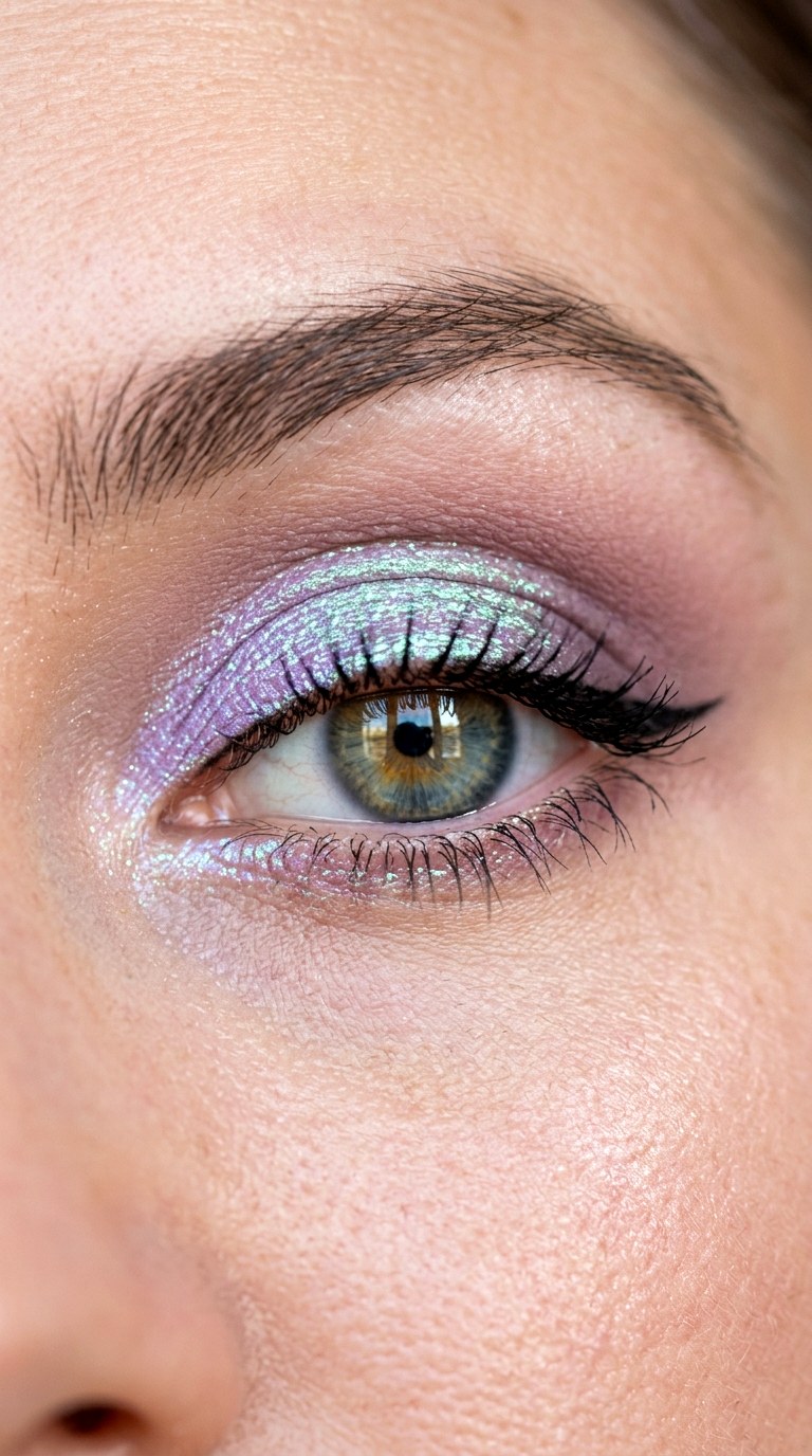 Holographic Lavender Mint Duochrome - 26 colorful eye makeup