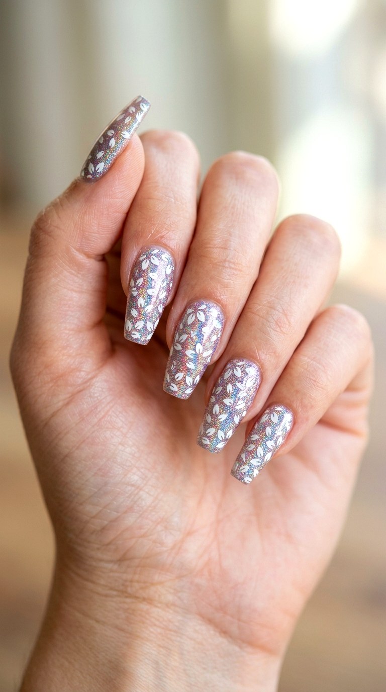Holographic Petal Confetti - 26 Floral Spring Acrylic Nails