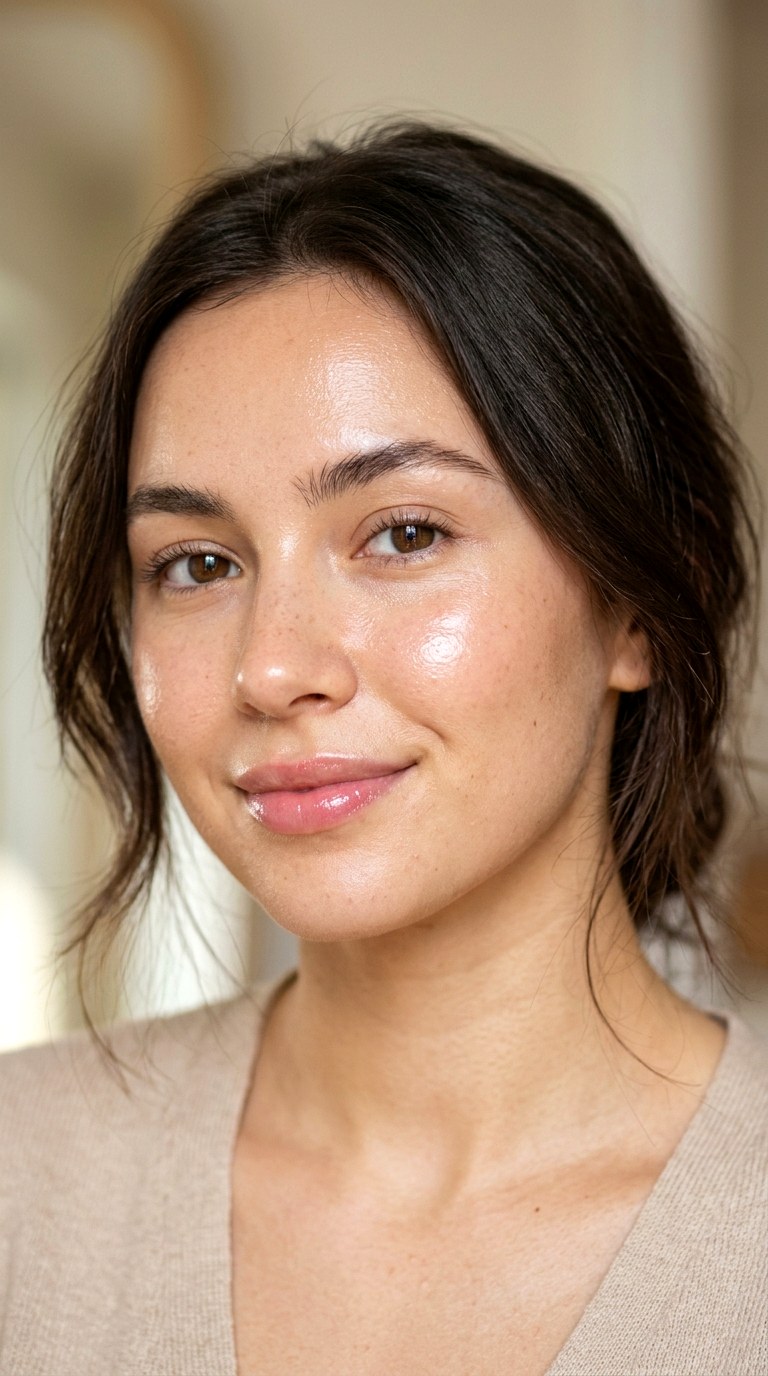 Hydrated Glossy Skin Prep Ritual - 20 Glass Skin Full Glam Makeup Trends Everyone Loves