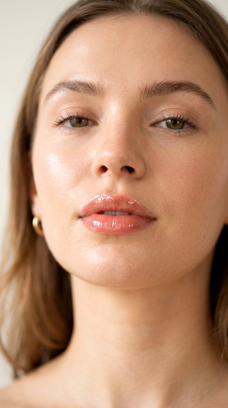 Hydrating Lip Oil Layering Trend - 20 Glass Skin Full Glam Makeup Trends Everyone Loves