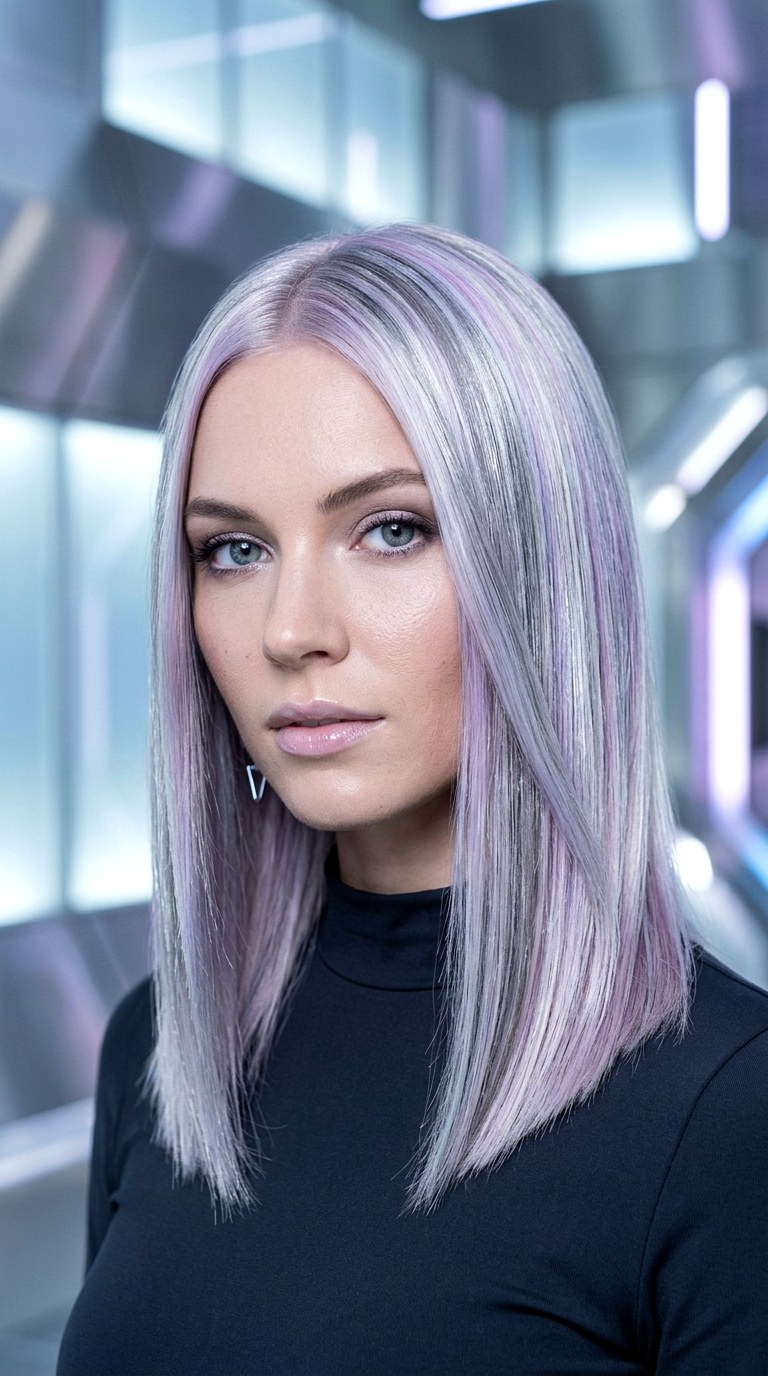 Icy Lilac Frost - 27 hair color ideas