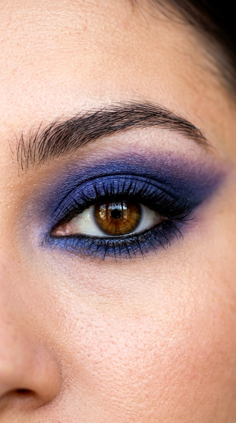 Indigo Smoked out Wing - 25 colorful makeup ideas