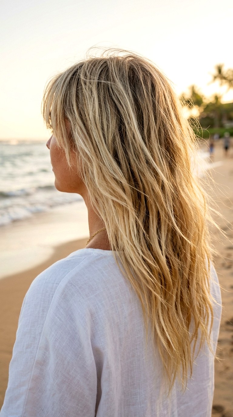 Internal Graduation and Soft Curtain Bangs - 27 long blonde hair with layers and bangs
