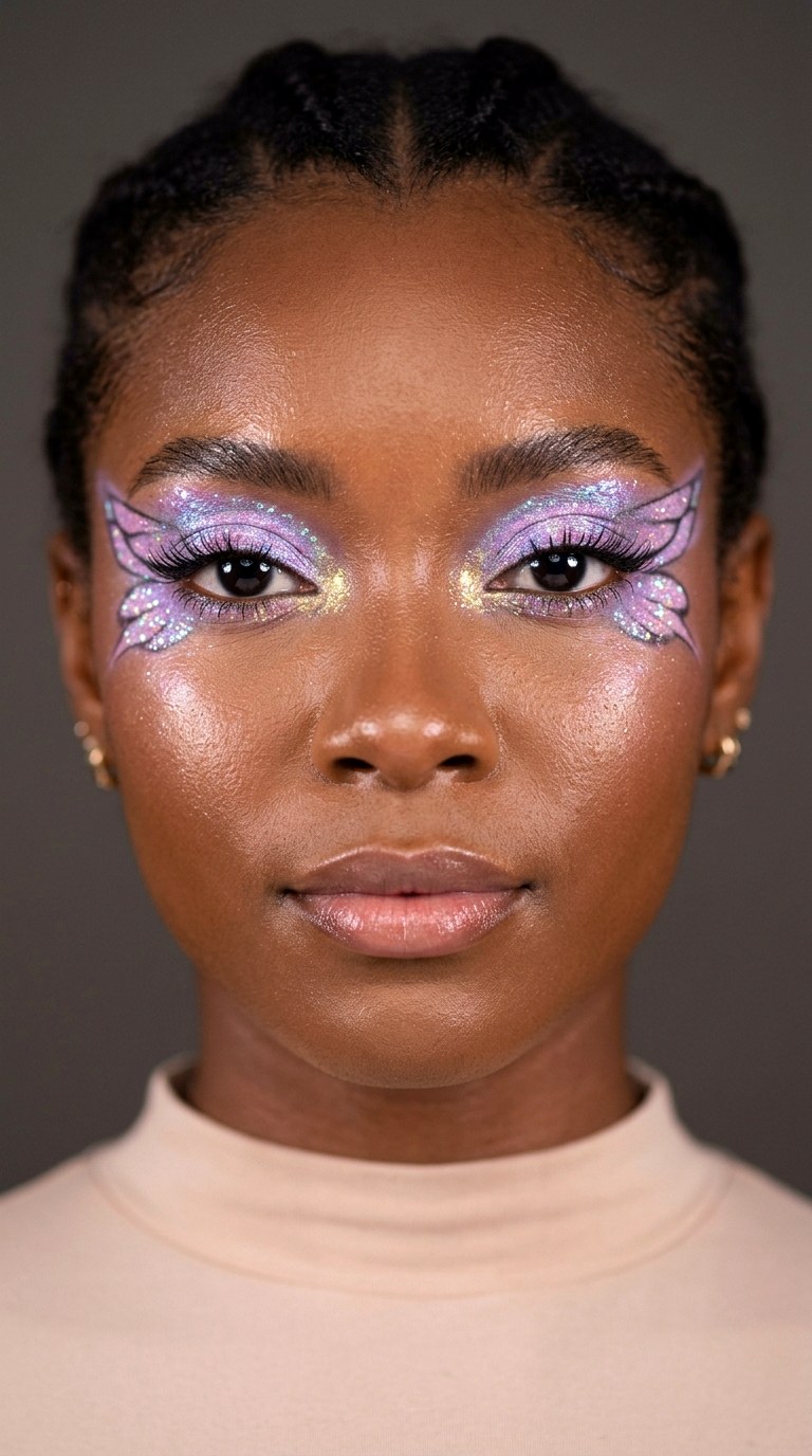 Iridescent Pastel Wing Shimmer - 27 Butterfly Pastel Eye Makeup