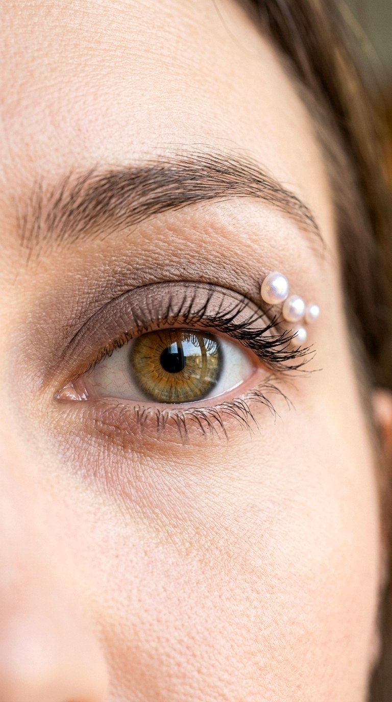 Iridescent Pearl Clustered Dots - 26 colorful eye makeup