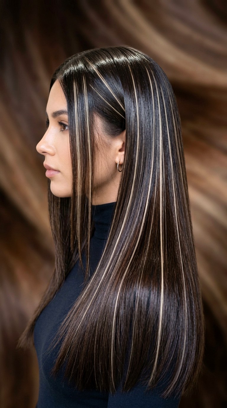 Java Glaze with Beige Blonde Foils - 20 dark hair with blonde