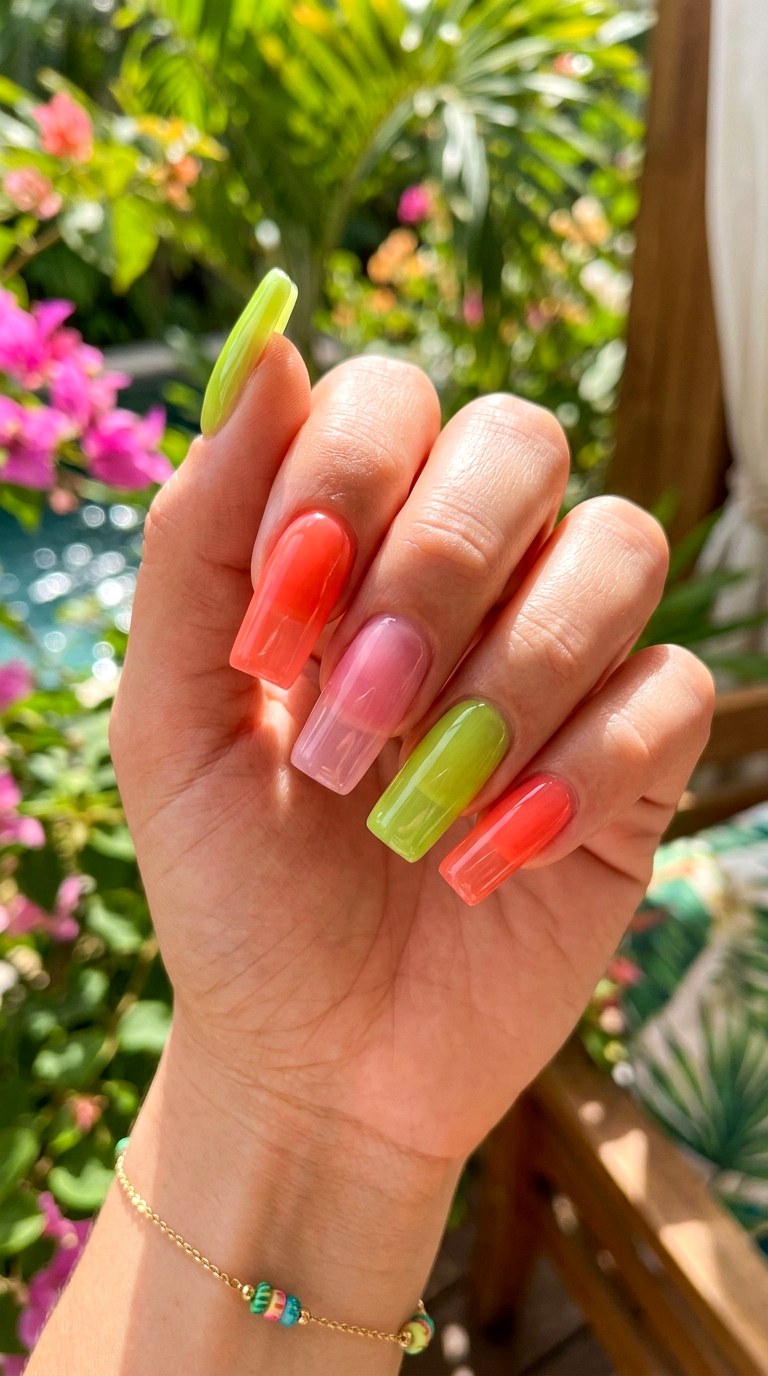 Jelly Transparent Nails - 20 Trendy Spring Nail Art Ideas You Need to Try This Year