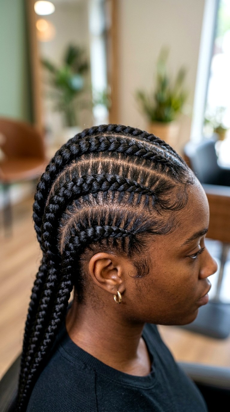 Jumbo Stitch Cornrows - 26 cornrow hairstyles for women