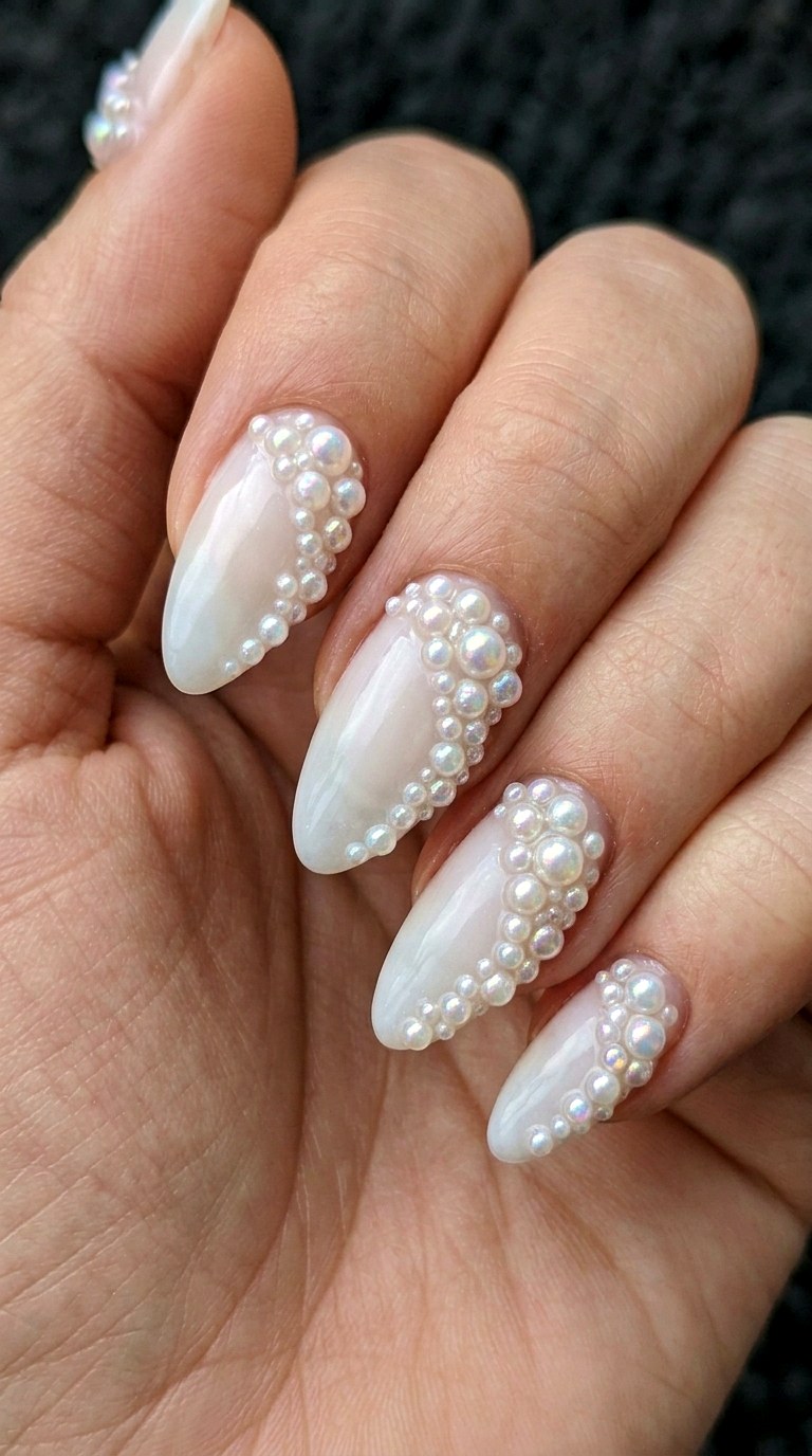 Junk Iridescent Pearl Cluster - 27 Festival Spring Colorful Junk Nails