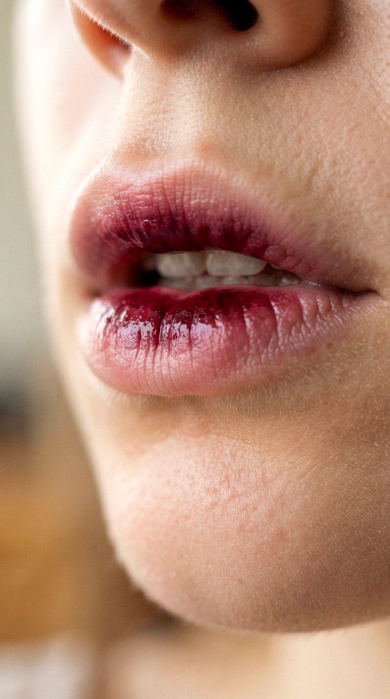 Just Bitten Berry Gradient - 30 creative makeup looks