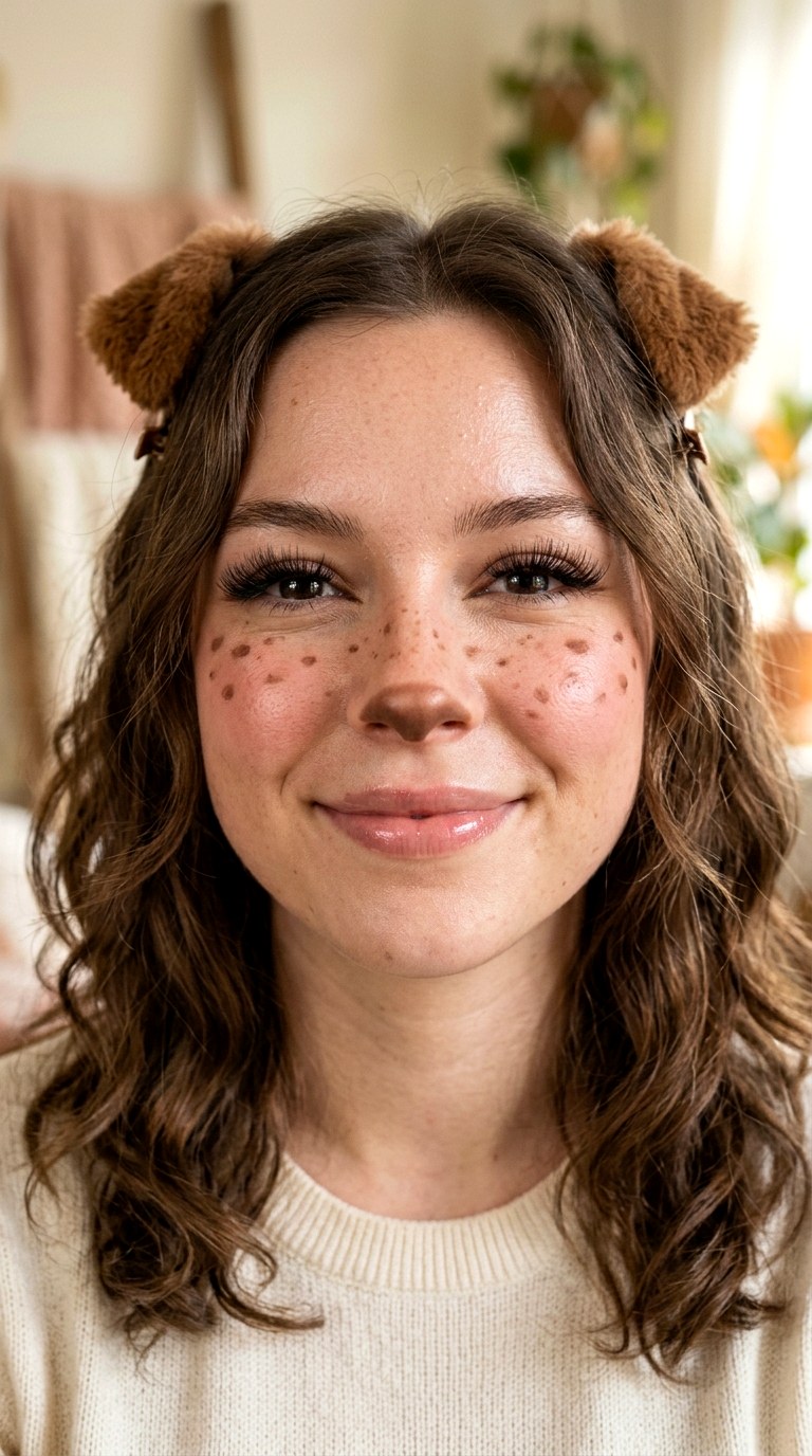 Kawaii Puppy Face Makeup - 23 silly makeup