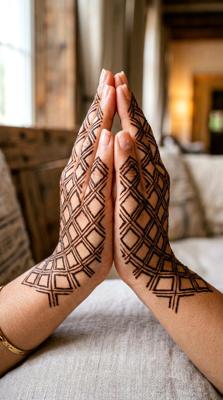 Lattice Glove Architecture - 22 henna inspo