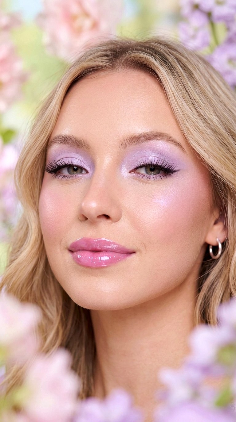 Lavender Barbiecore Makeup - 29 Lavender Dream Spring Makeup