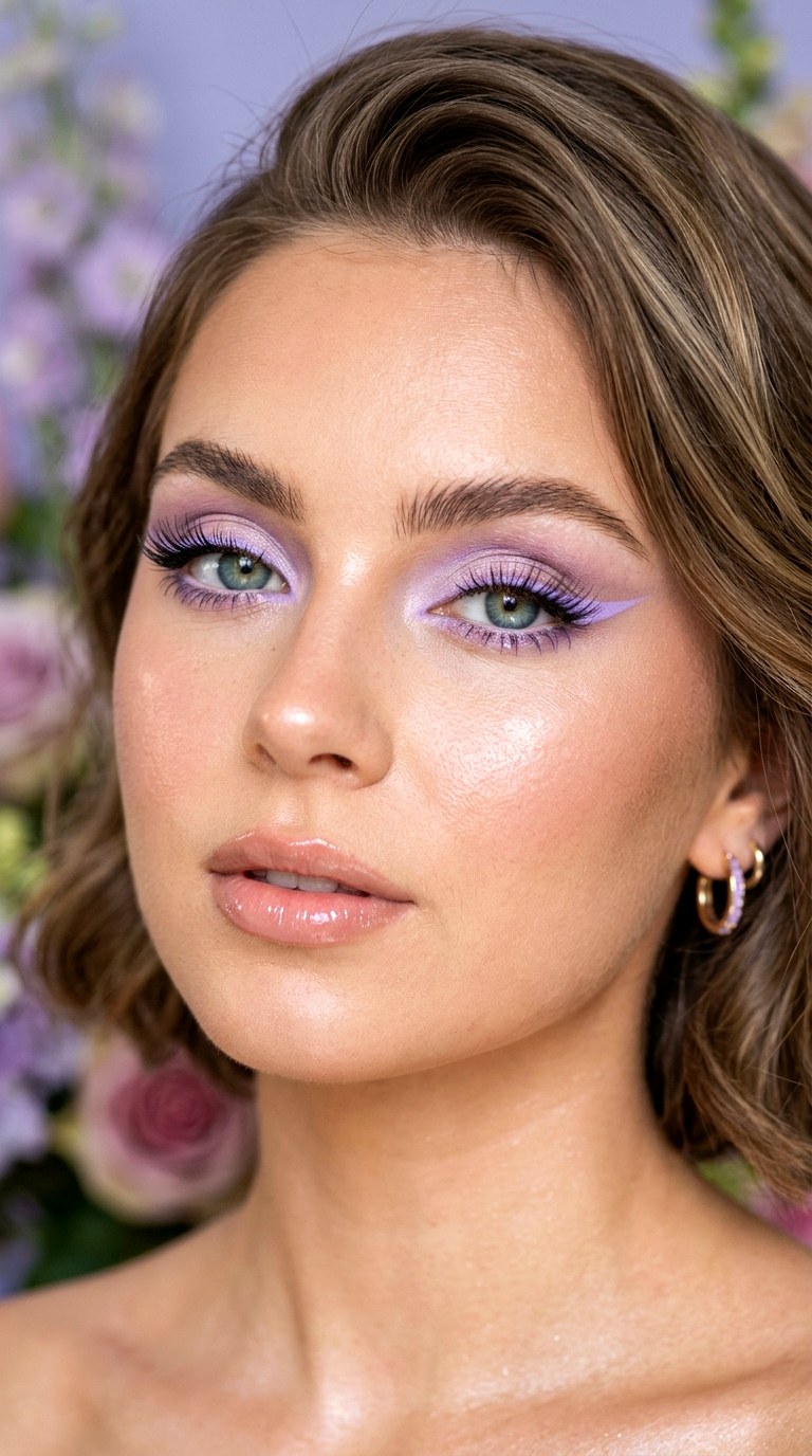 Lavender Cat Eye Glam - 29 Lavender Dream Spring Makeup