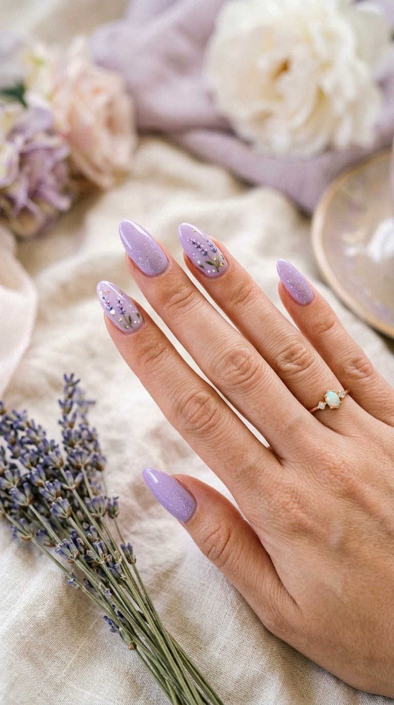 Lavender Dream Nails - 30 Aesthetic Spring Nail Designs Trending on Pinterest