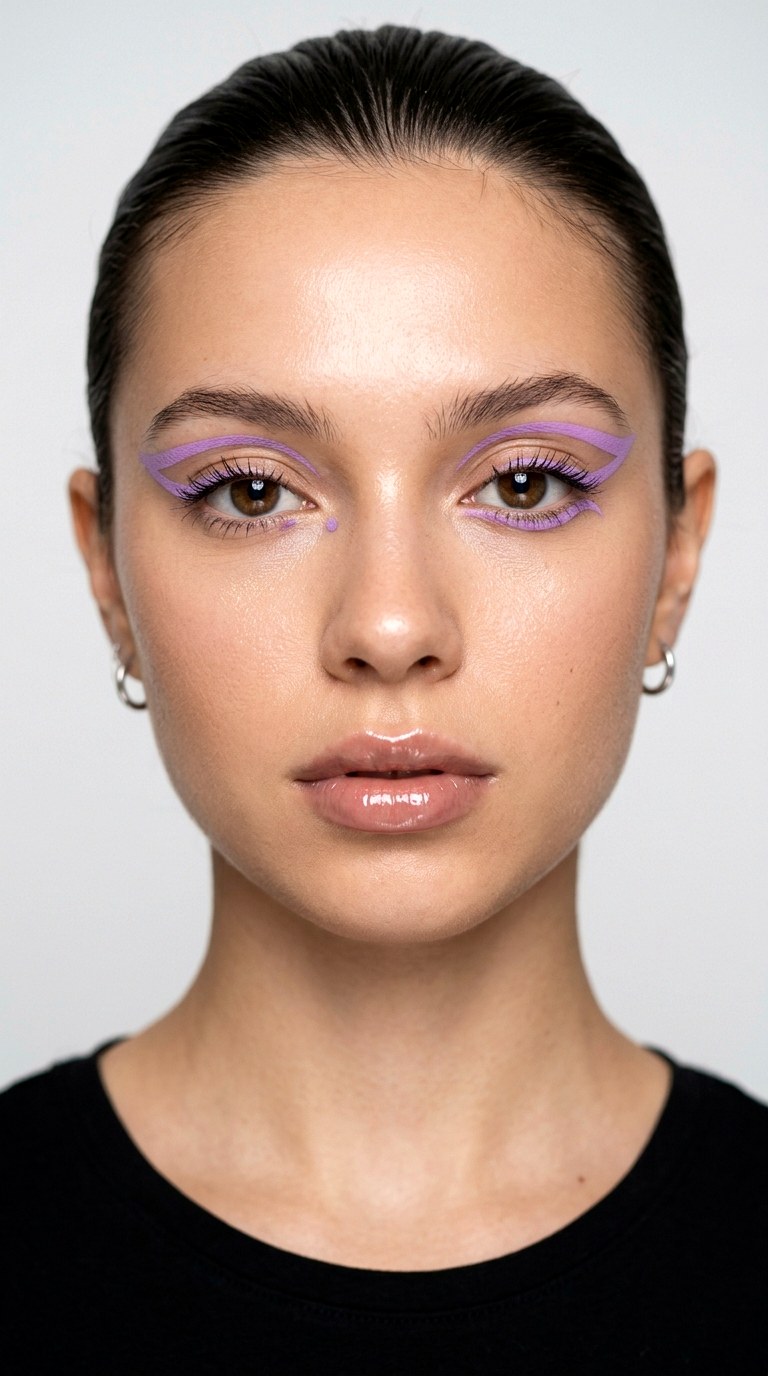 Lavender Graphic Liner Makeup - 29 Lavender Dream Spring Makeup