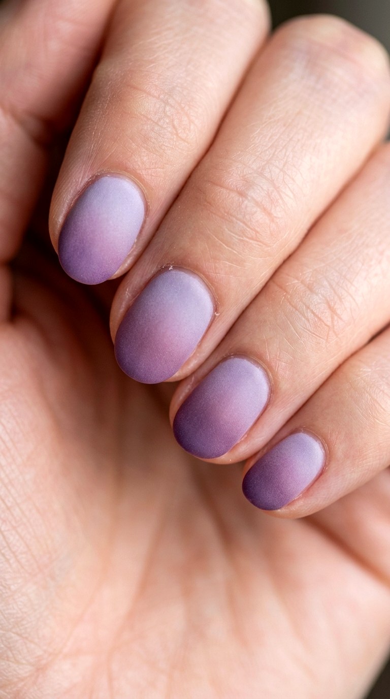 Lavender Haze Fade - 24 Radiant Spring Ombre Nails