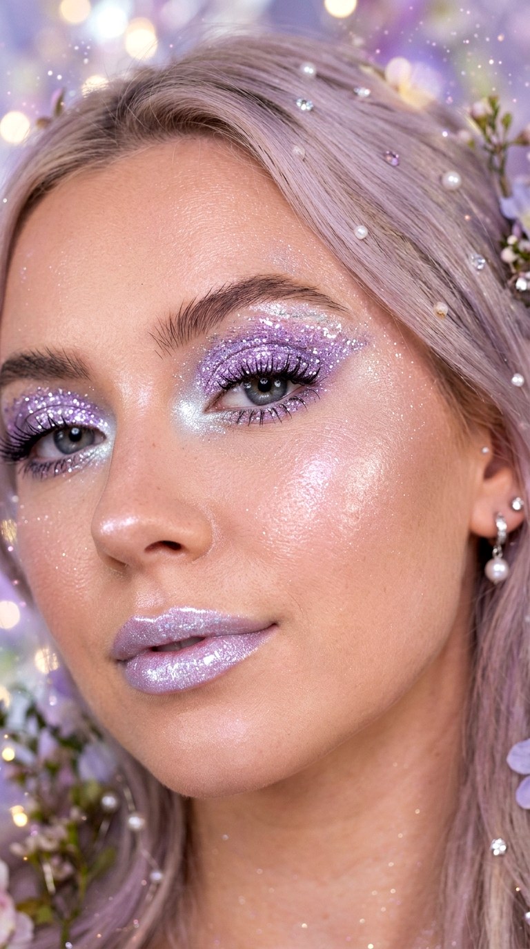 Lavender and Silver Fairy Glam - 29 Lavender Dream Spring Makeup