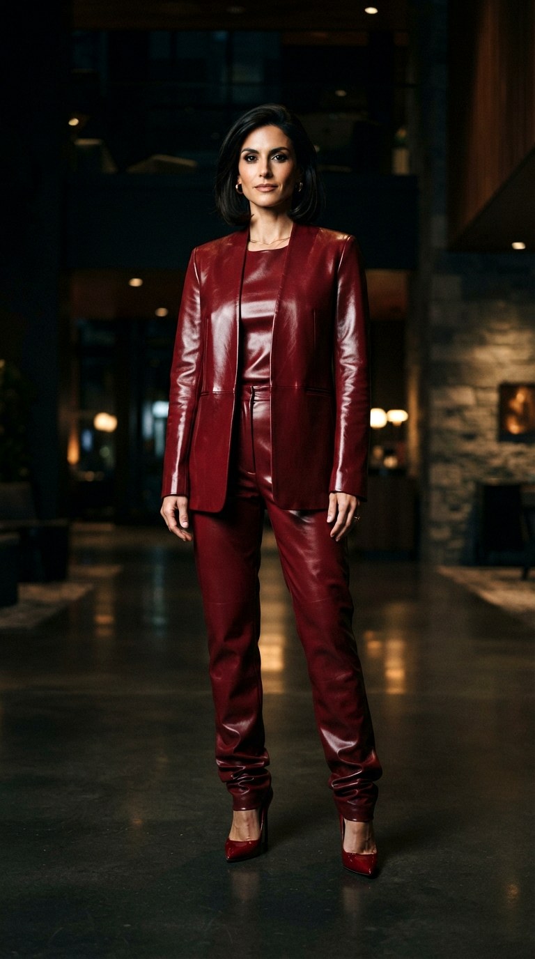 Leather Slouch Edge - 21 baggy suit