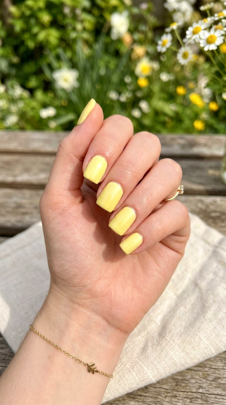 Lemon Sorbet Nails - 25 Soft Pastel Spring Nail Designs That Feel Like Sunshine