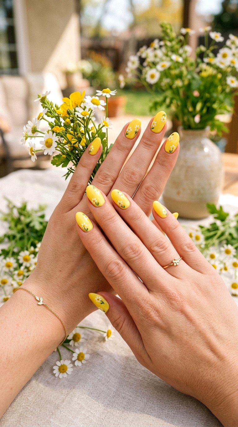 Lemon Yellow Spring Nails - 30 Aesthetic Spring Nail Designs Trending on Pinterest