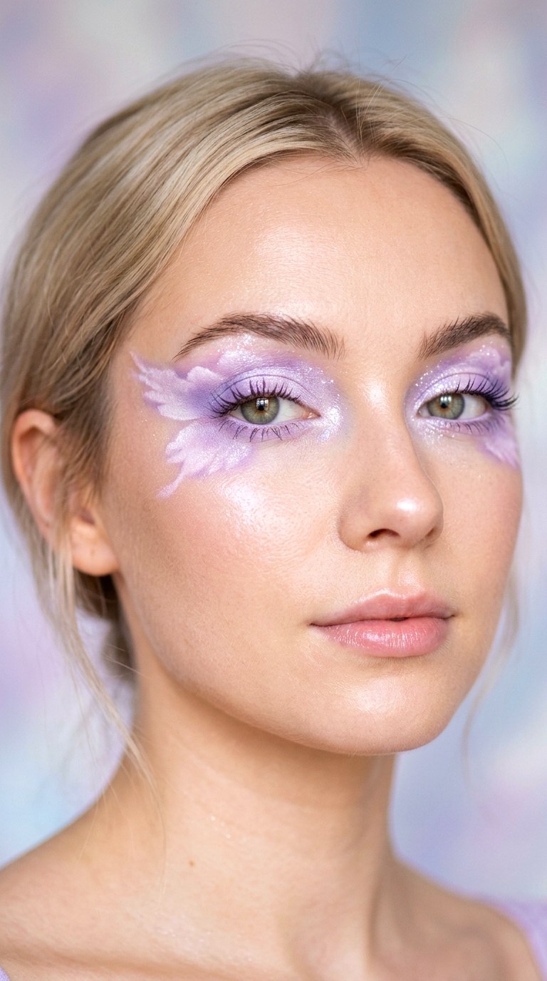 Lilac Cloud Wing Makeup - 27 Butterfly Pastel Eye Makeup