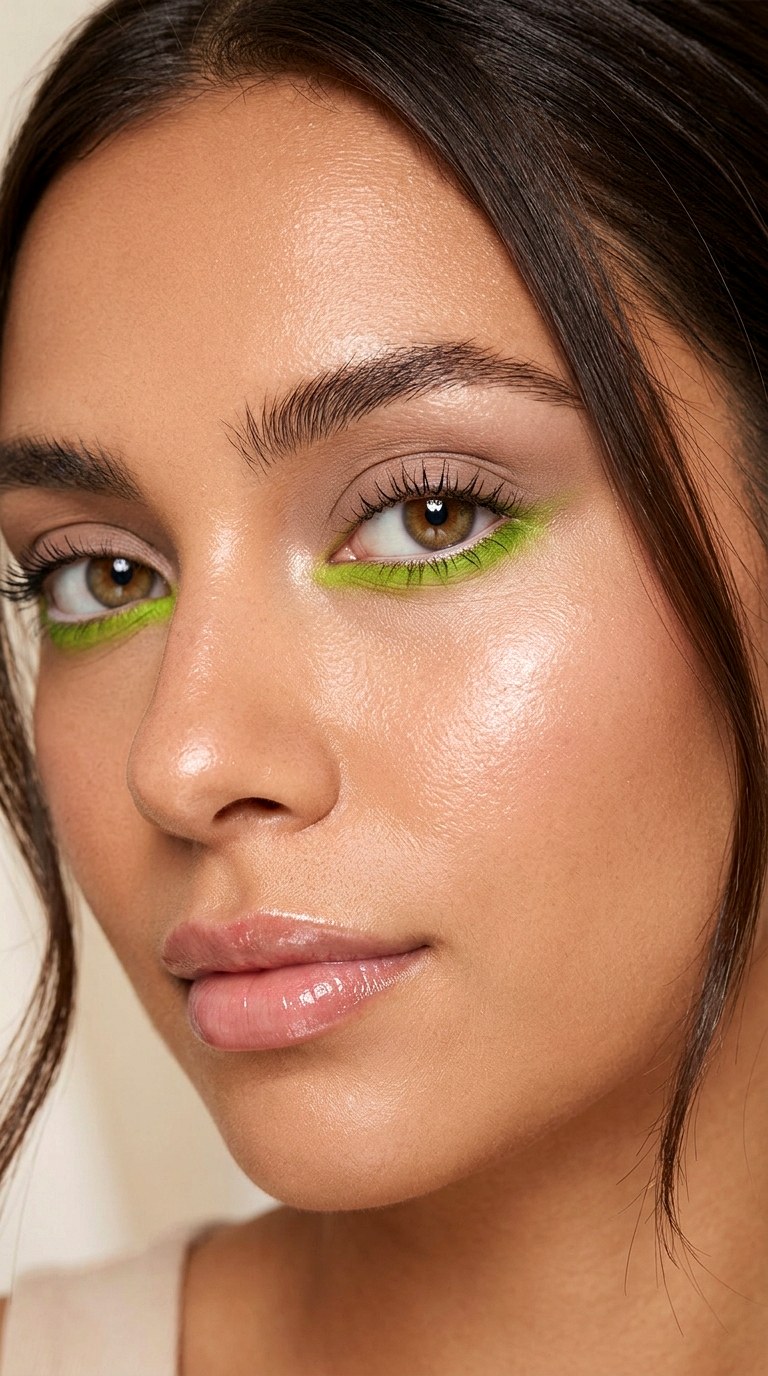 Lime Lower Lash Accent - 22 Summer Citrus Pop Eyes Lemon, Orange & Lime Shades
