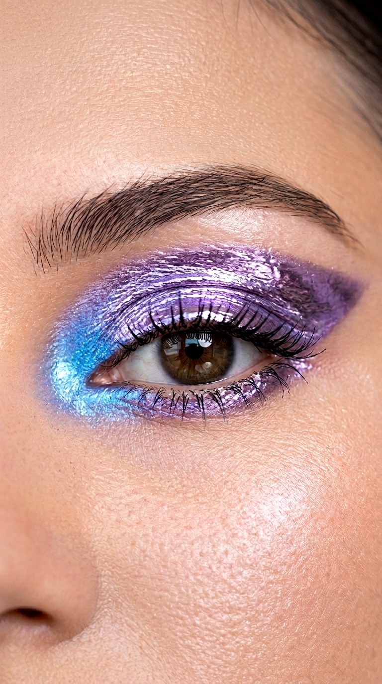 Liquid Chrome Lavender - 28 colorful eyeshadow looks