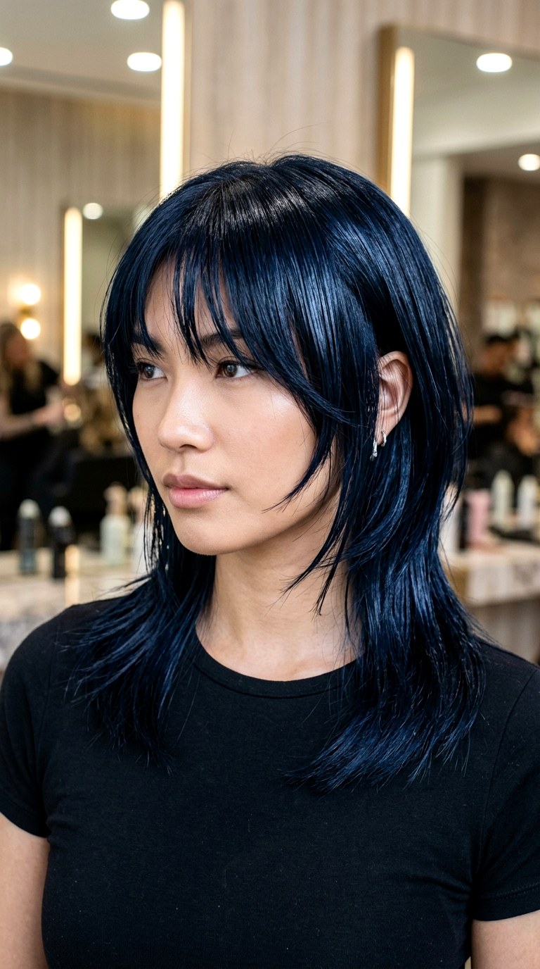 Liquid Hair Contrast Cut - 21 Shoulder Length Wolf hair Cut