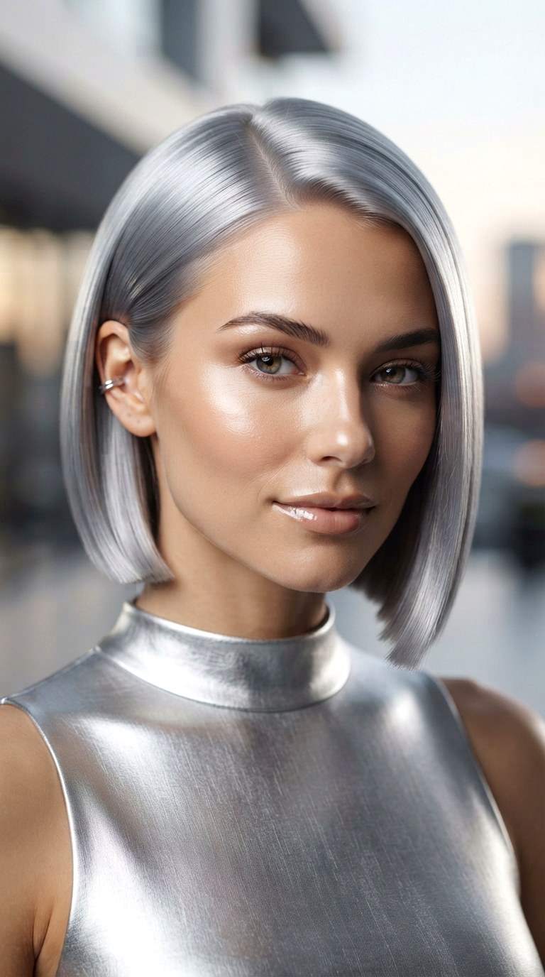 Liquid Metal Silver - 21 hair dye styles
