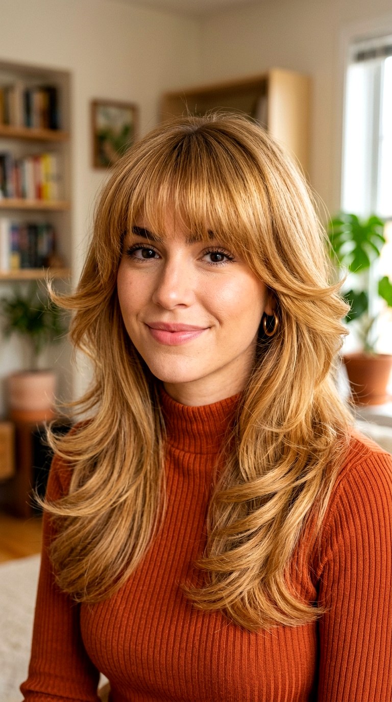 Long Layers and Side Swept Drama - 27 long blonde hair with layers and bangs