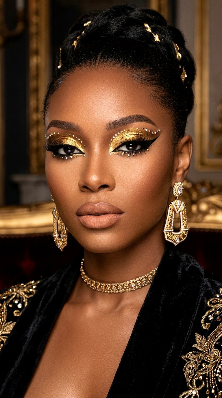 Luxe Gold Statement - 26 makeup idea creative