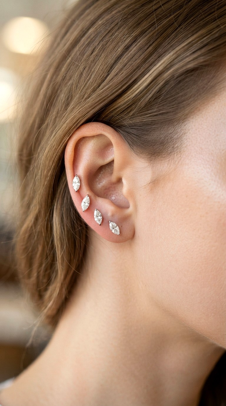 Marquise Tension Set Climbers Earrings - 30 classy earrings