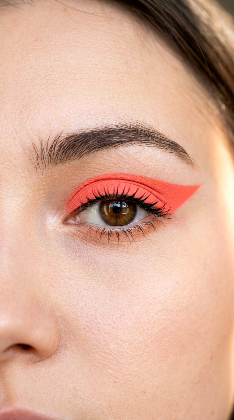 Matte Coral Winged Shadow - 26 colorful eye makeup