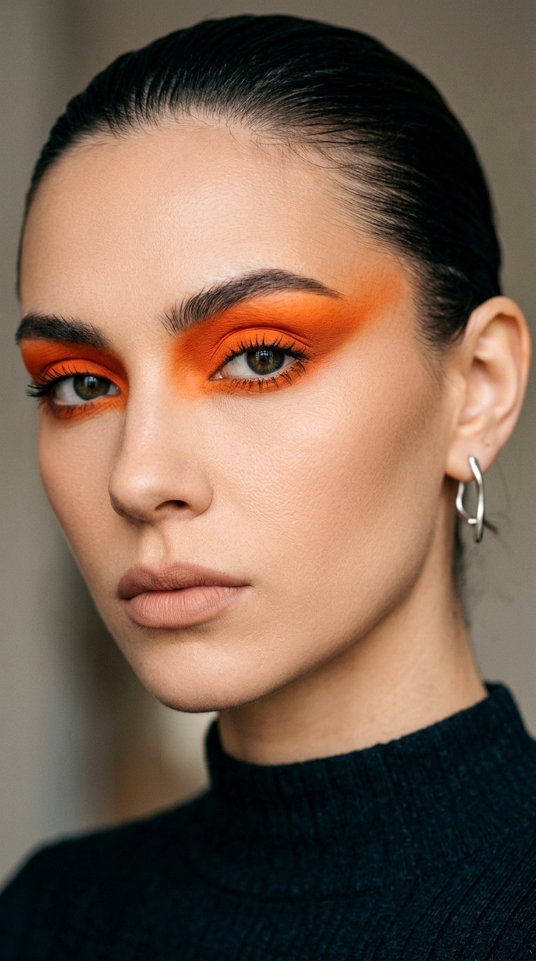 Matte Orange Editorial Eyes - 22 Summer Citrus Pop Eyes Lemon, Orange & Lime Shades