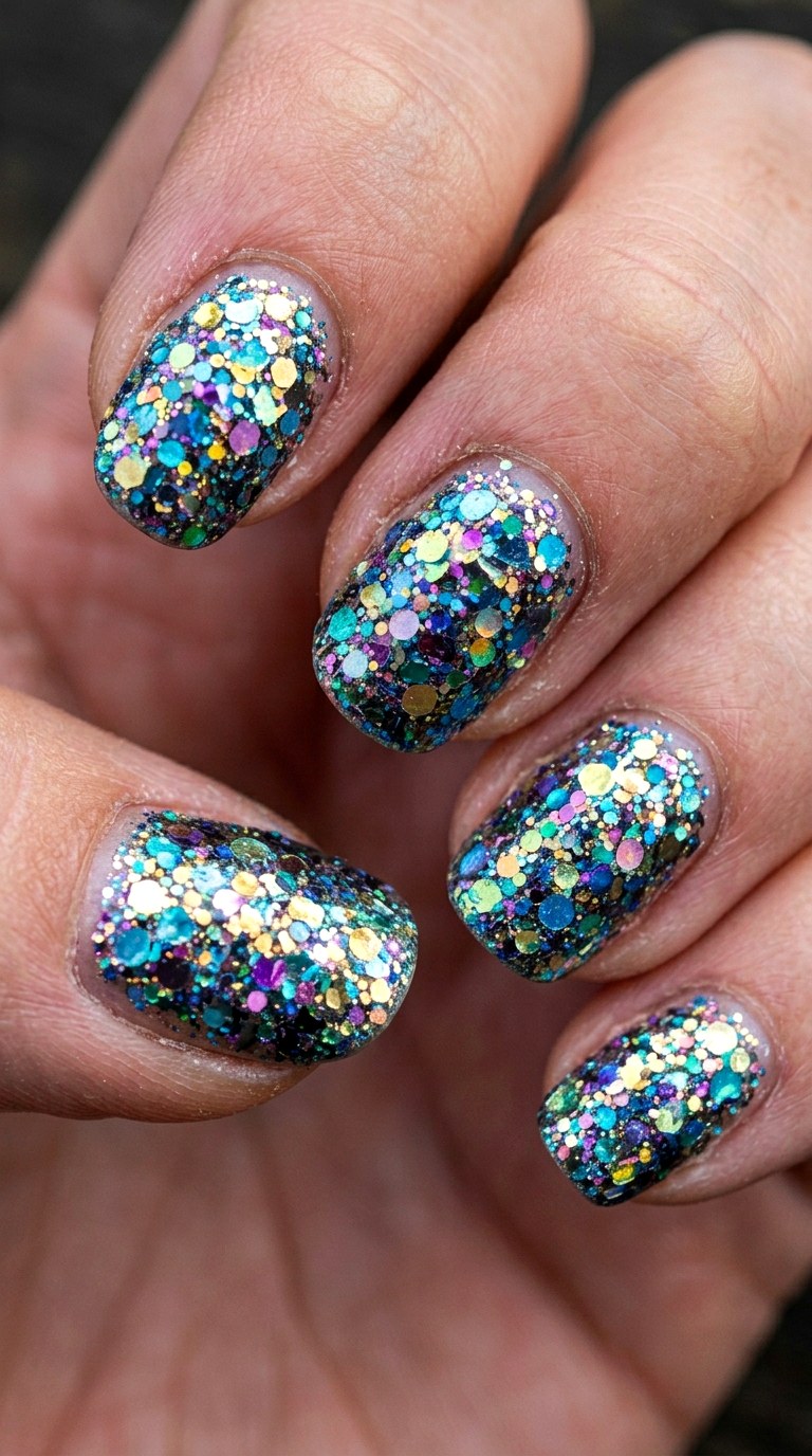 Mega Chunky Glitter Grout - 22 Funky Spring Colorful Junk Nails