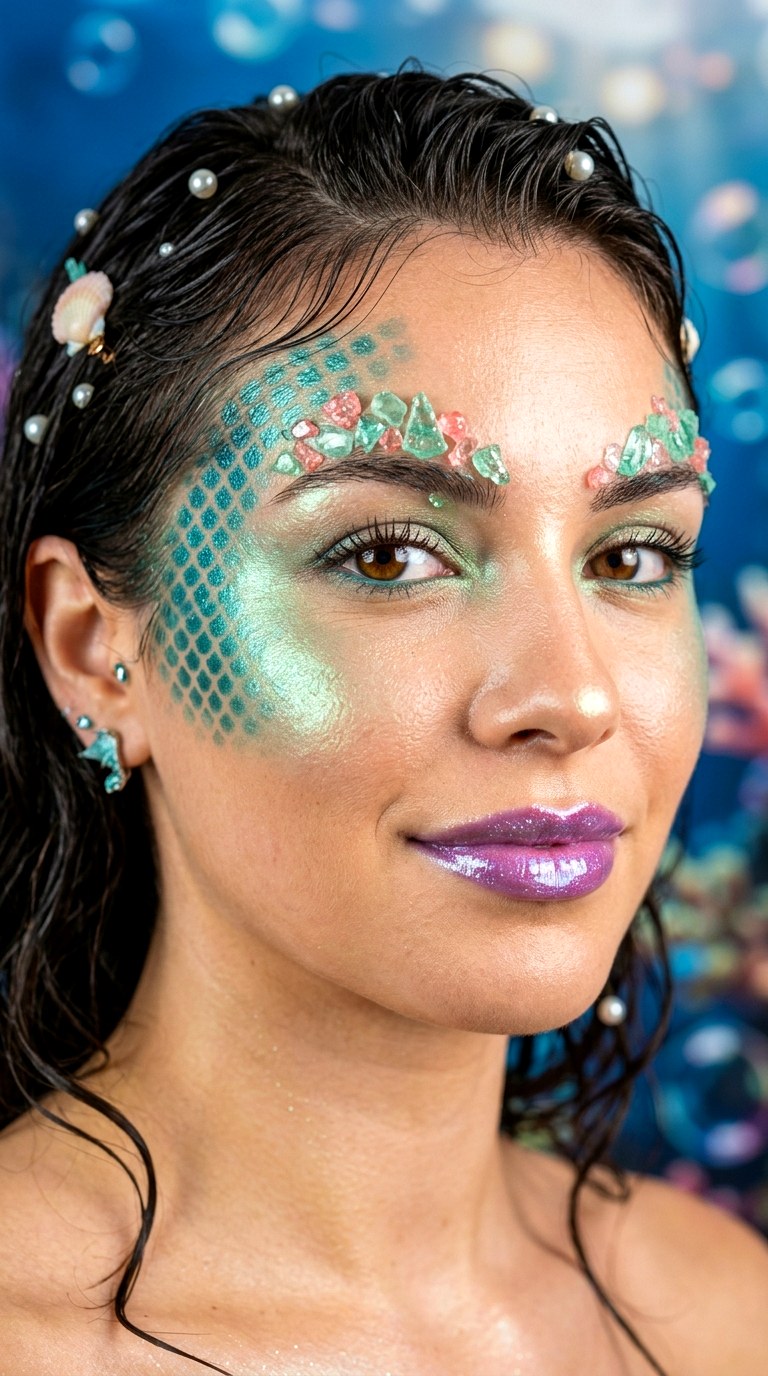 Mermaid Candy Makeup - 24 colorful makeup