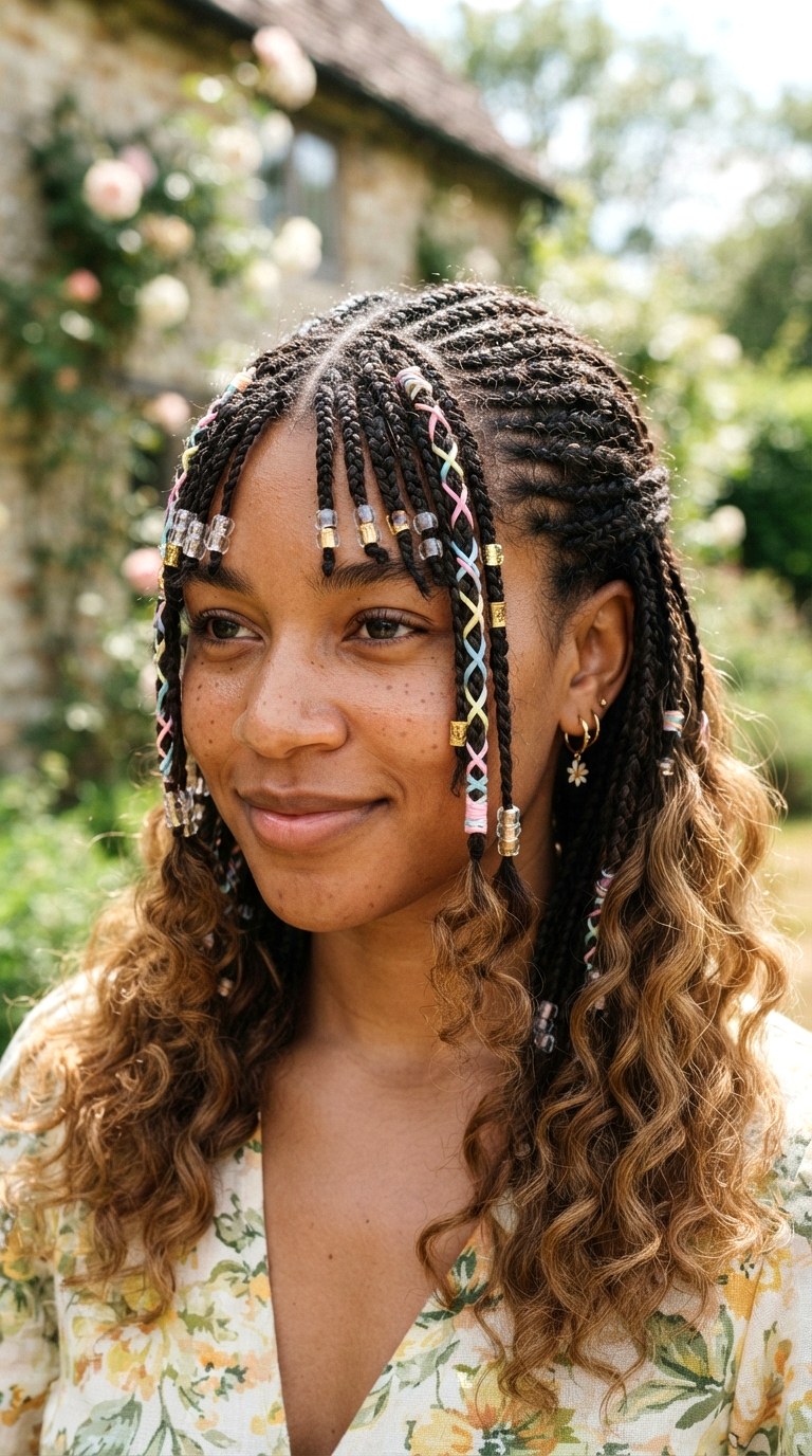 Micro Braided Fairy Rope Bangs - 30 bangs hairstyles