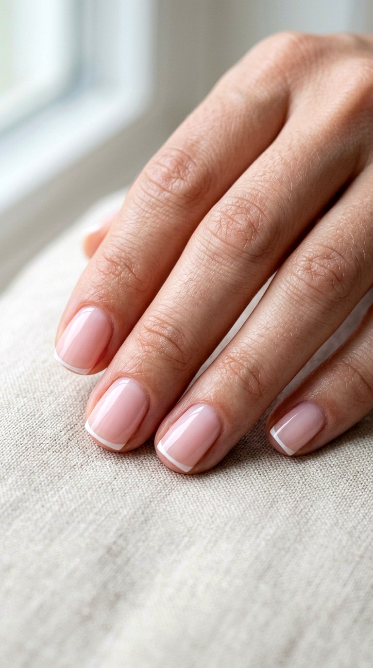 Micro French Pink Tips - 23 Trendy Spring Color Street Nails