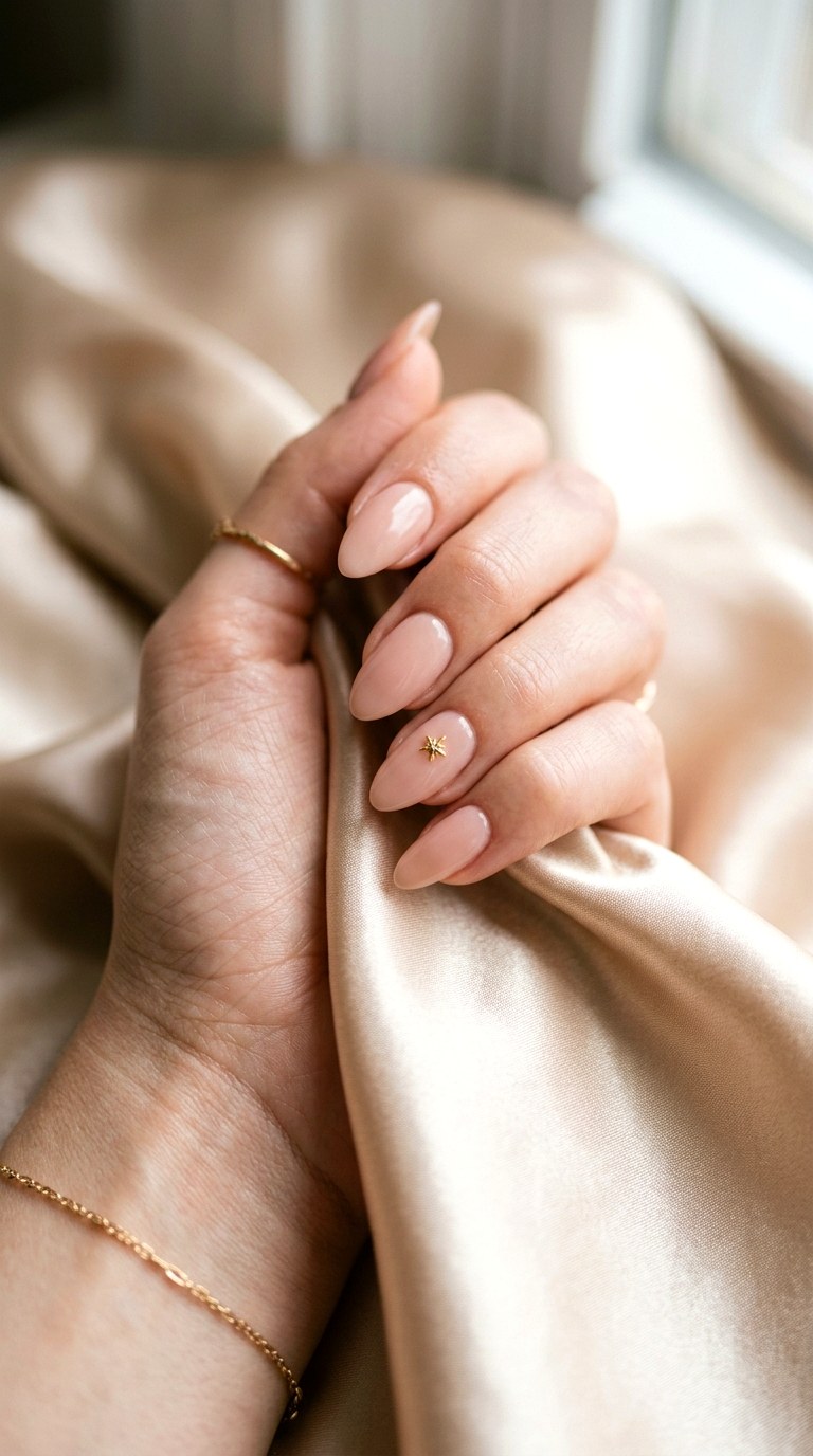 Micro Star Nail Art - 25 Minimalist Spring Nails That Look Elegant and Trendy