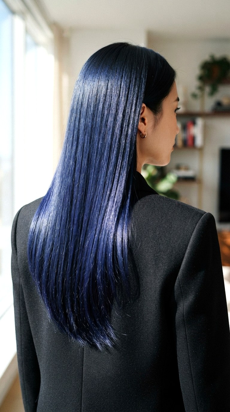 Midnight Blue Black - 21 hair dye styles