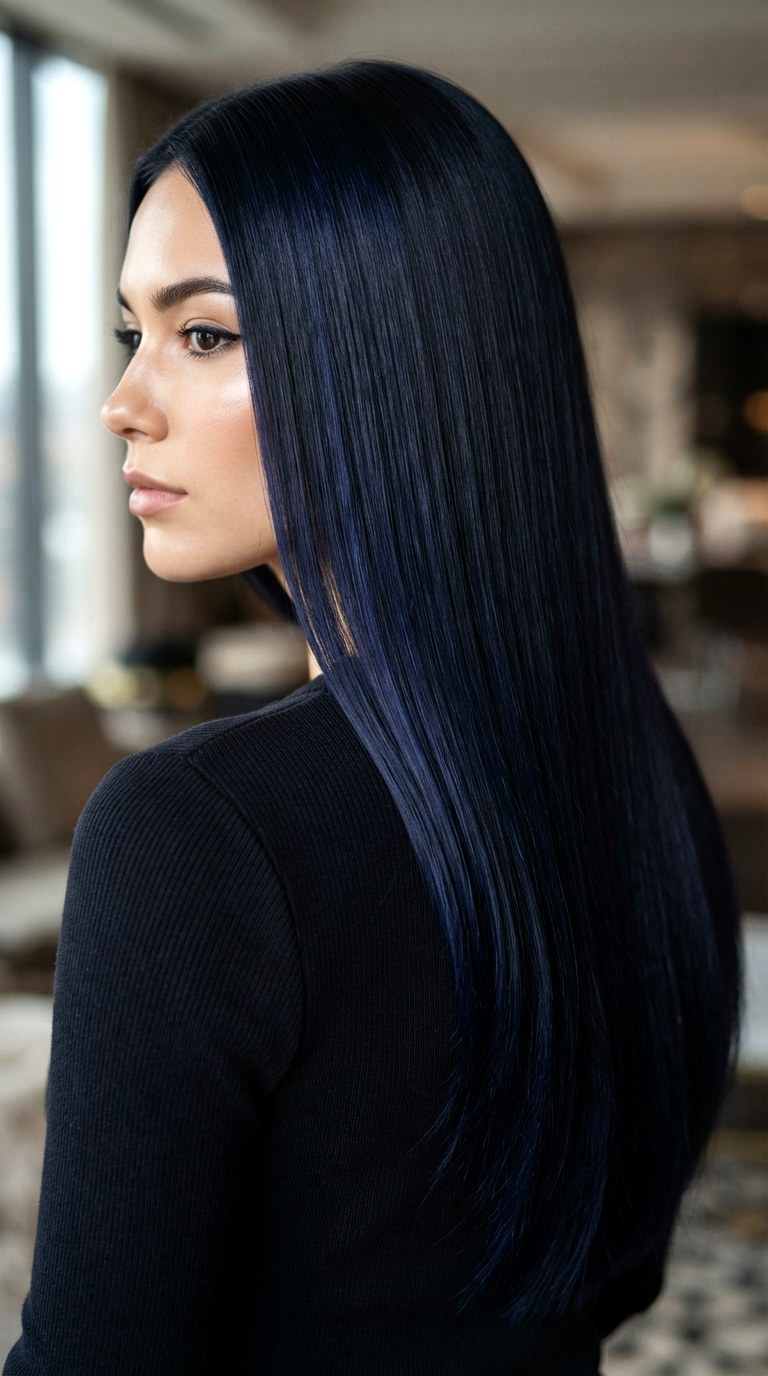 Midnight Blue Noir - 29 hair color inspo